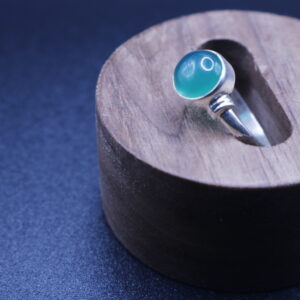 Anillo plata 925 Nudo verde