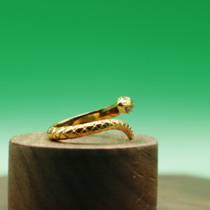 Anillo Serpiente Dorada (ajustable)