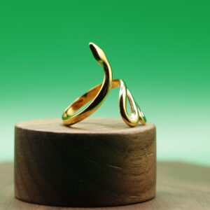 Anillo Serpiente Abstracta (ajustable)
