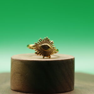 Anillo Ojo Dorado (ajustable)
