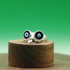 Anillo Mirada Azul (ajustable)