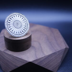 Anillo Mandala Plateada (ajustable)