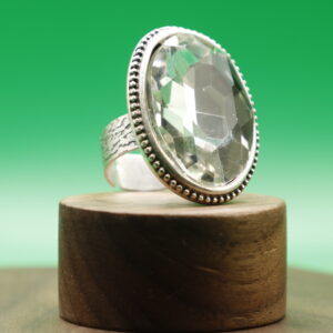 Anillo Espejo de Cristal (ajustable)