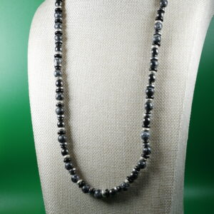 Collar Minimalista Cuentas Noche