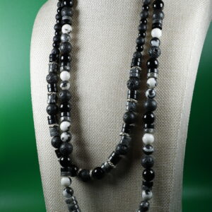 Collar Doble Cuarzo Turmalinado
