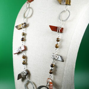 Collar Estilo Mexicano Con Ojo De Tigre